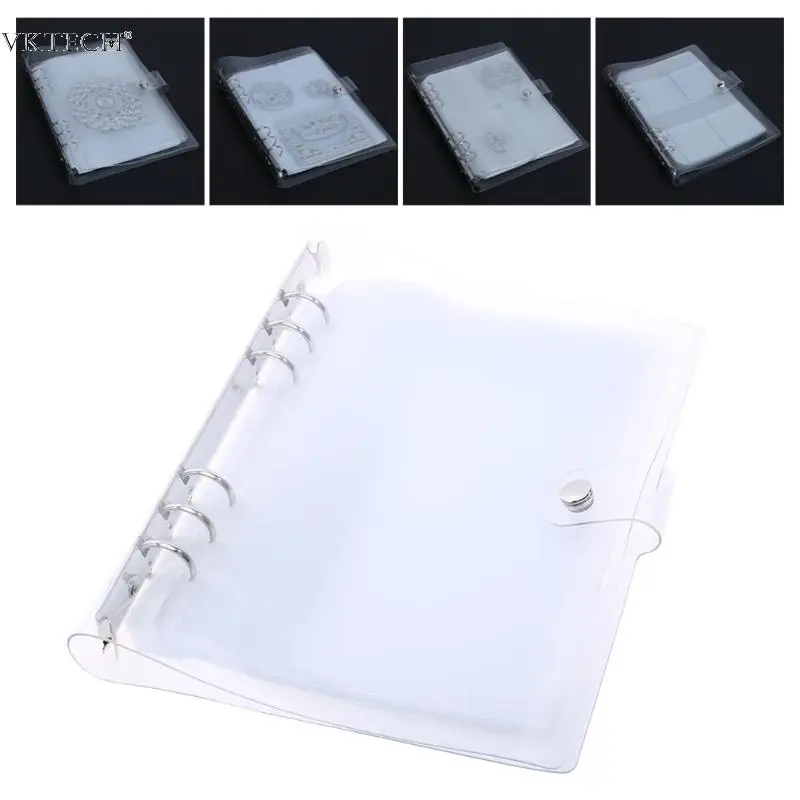 

10 Sheets Cutting Dies Storage Book Collections Stencil for DIY Scrapbooking Transparent Cut Dies Storage Photo Album Decoration