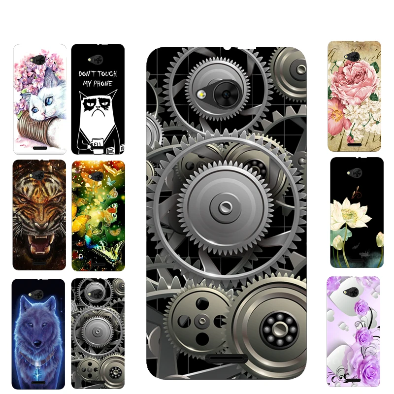 

For BQ 5340 Black Gear Art Paint Pattern Back Cover For BQ-5340 Choice TPU Soft Phone Cases Animal Case