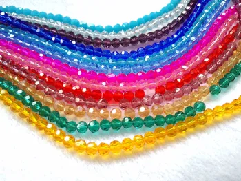 

Teeny 2mm,3mm,4mm,genuine turquoise gemstone round faceted loose beads full strand 16"
