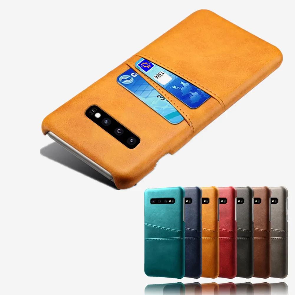 

Case For Samsung Galaxy S10 Plus S9 Note 9 A6 A8 2018 A7 A9 A3 A5 A7 2017 J3 J5 J7 2016 Card Slots Cover PU Leather+PC Cases