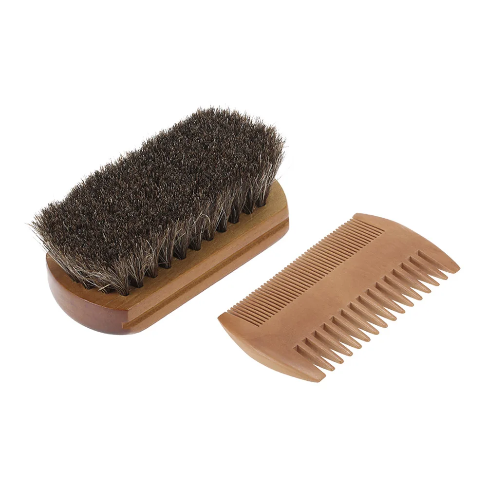 

Beard Comb & Shaving Brush Set Sandalwood Horse Hair Facial Mustache Beard Clearance Men's Shaving Brush Barber Shaver Tools