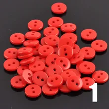 11colors Mixed Round Resin Sewing Buttons for Scrapbooking craft Fashion Accessories 100pcs 9mm YKL0060x 