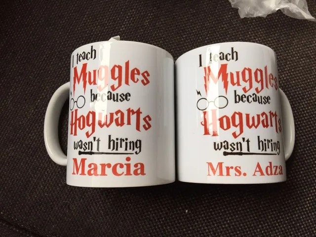 Coffee Gles Drinker Personalised Name I Teach Muggles Because Hogwarts Wasn T Hiring Coffee Teacher Mugs Beer Tea Marauder