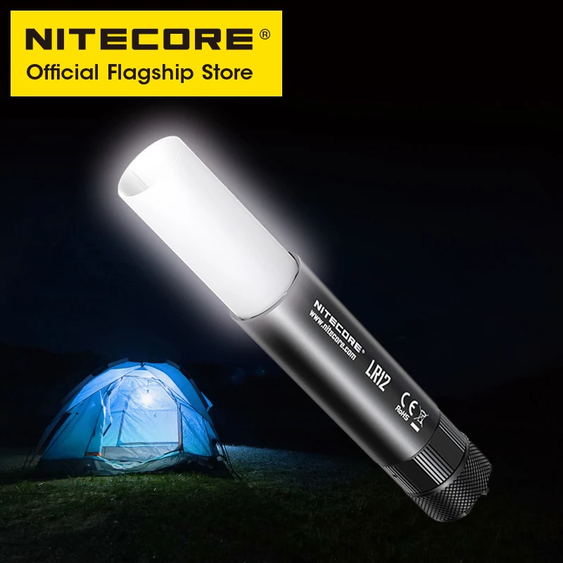 NITECORE LR12 ультра яркий мини-фонарик два в одном кемпинг прожектор многоцелевой фонарик