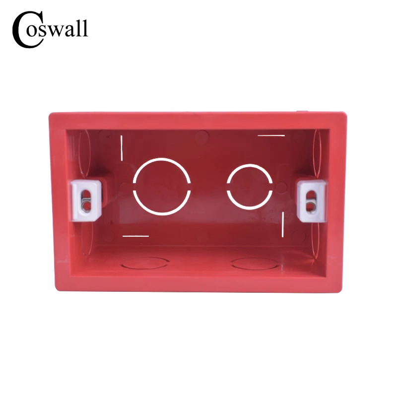 Coswall 101mm*67mm US Standard Internal Mounting Box Back Cassette 118mm*72mm Standard Wall Switch and Socket switch box,wall socket box
