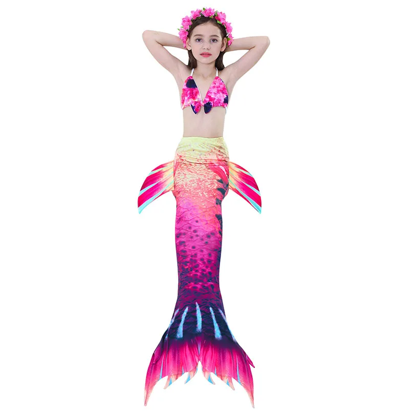 girls mermaid tail swimwear 2-3