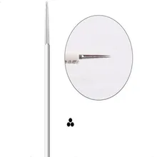 Жесткий тип инструменты для татуировок ручной работы 3 круглых иглы ручка-держатель игл Полупостоянный макияж ручная противотуманная ручка игла для коррекции бровей дизайн