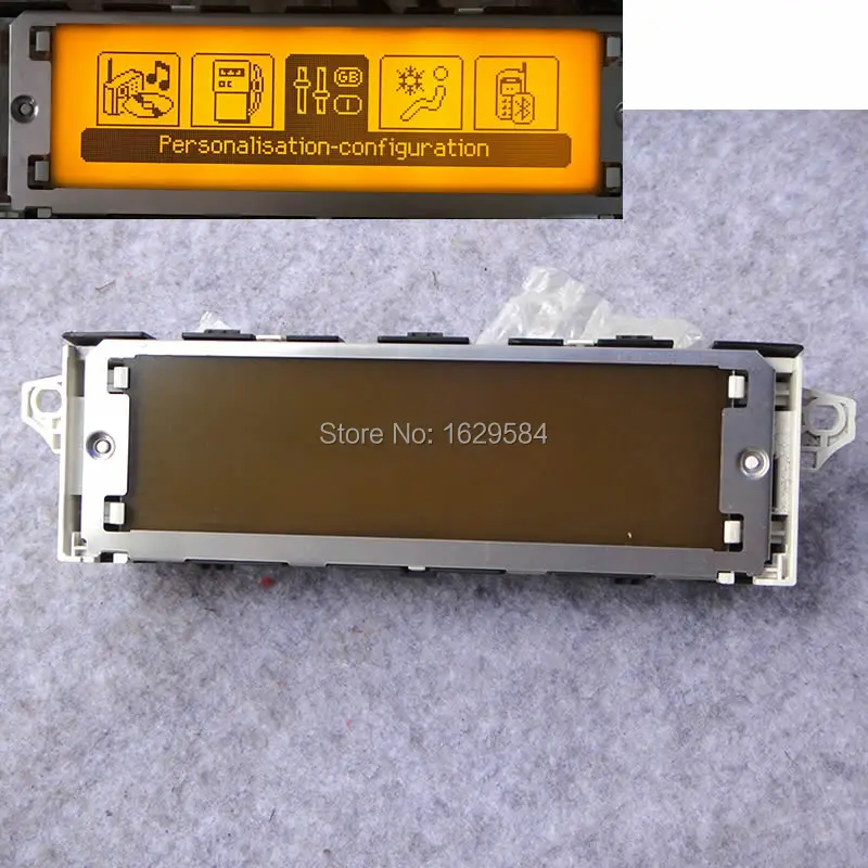 Желтый экран с поддержкой USB 2-zone air Bluetooth дисплей, монитор 12 pin для peugeot 307 407 408 для citroen C4 C5