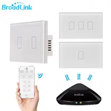Broadlink TC2 нам Стандартный 433Hhz настенный светильник переключатель Wi-Fi Беспроводной Smart Remote Управление через RM Pro Touch Панель 1/ 2/3 Gang для дома