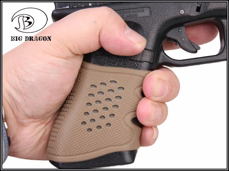 Резиновые противоскользящие тактический пистолет шин пистолет защищает черный Тактический Перчатки Глок кобура для Glock 17 19 20 21 22 31 32
