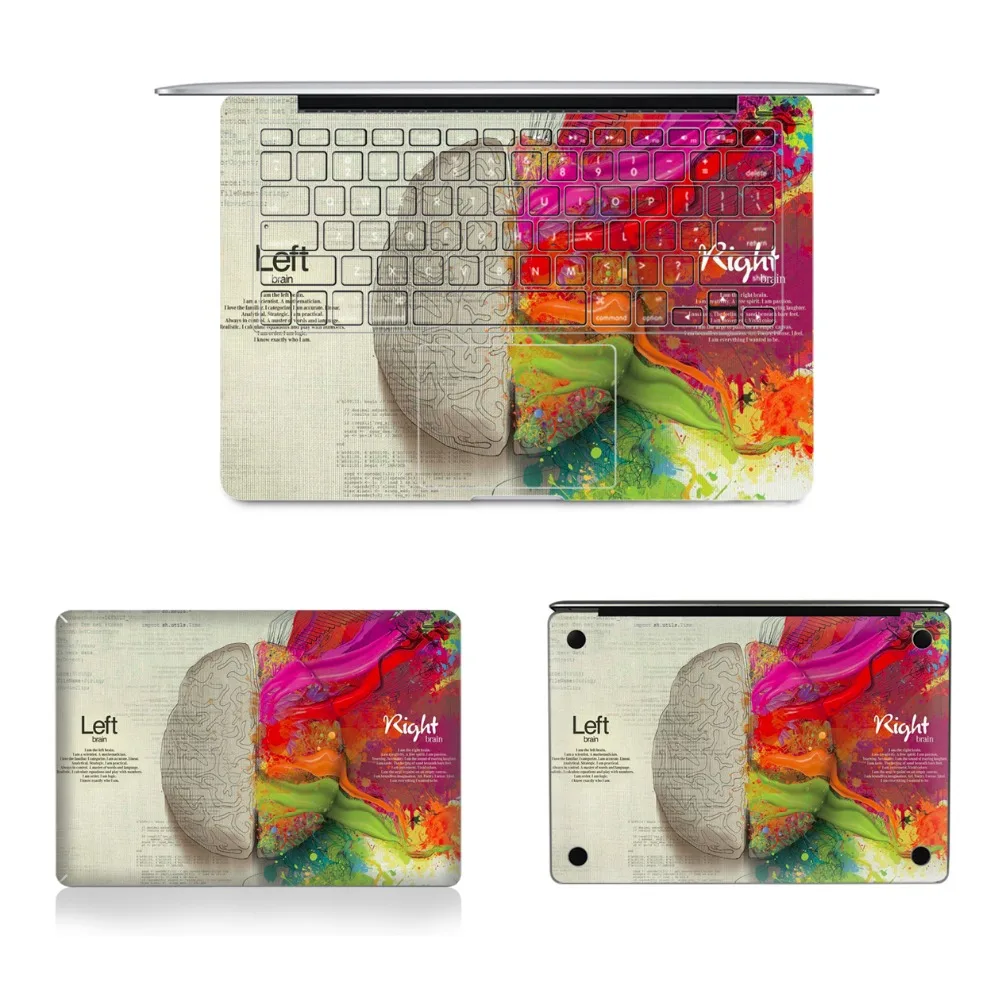 Hot Laptop Full Vinyl Decal Top Bottom Keyboard Side Left and Right