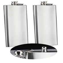 New Arrival High Quality 6 oz Liquor Stainless Steel Pocket Hip Flask Screw Cap 460262