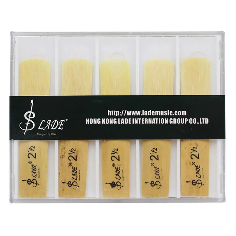 

IRIN 10pcs/set Saxophone Bamboo 2.5 (2 1/2) Reeds for Soprano bB Saxophone Wood color Bamboo Style With Box Musical Instrument