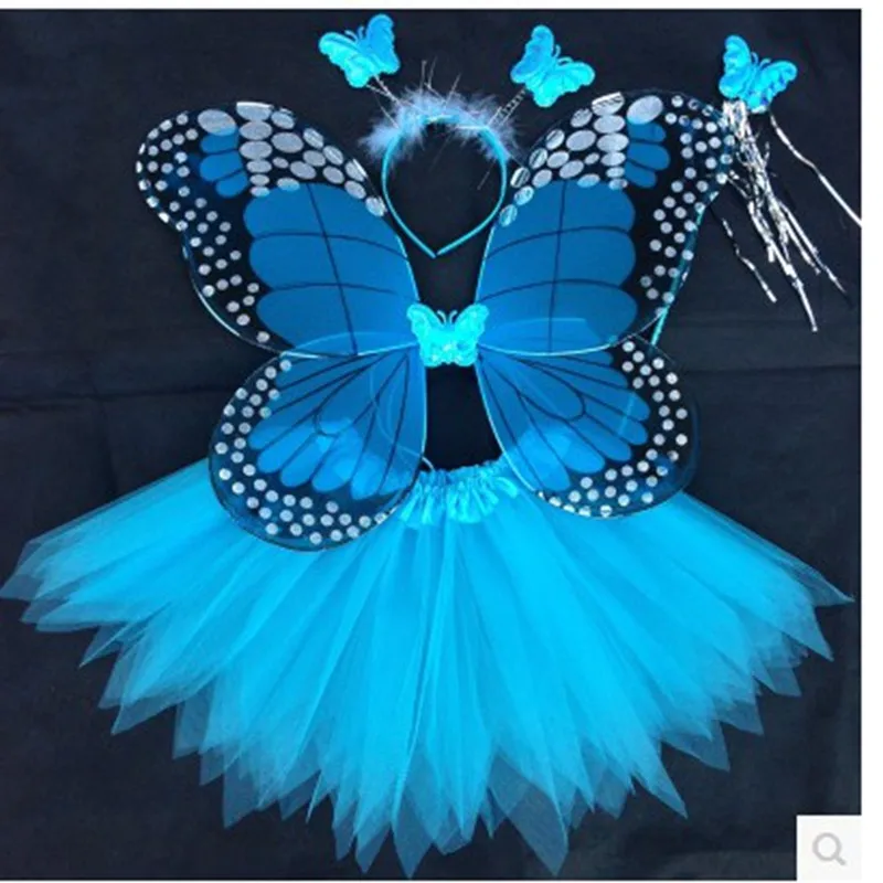 Детский костюм для косплея Крылья Ангела бабочки и юбка пачка|butterfly wings|cosplay