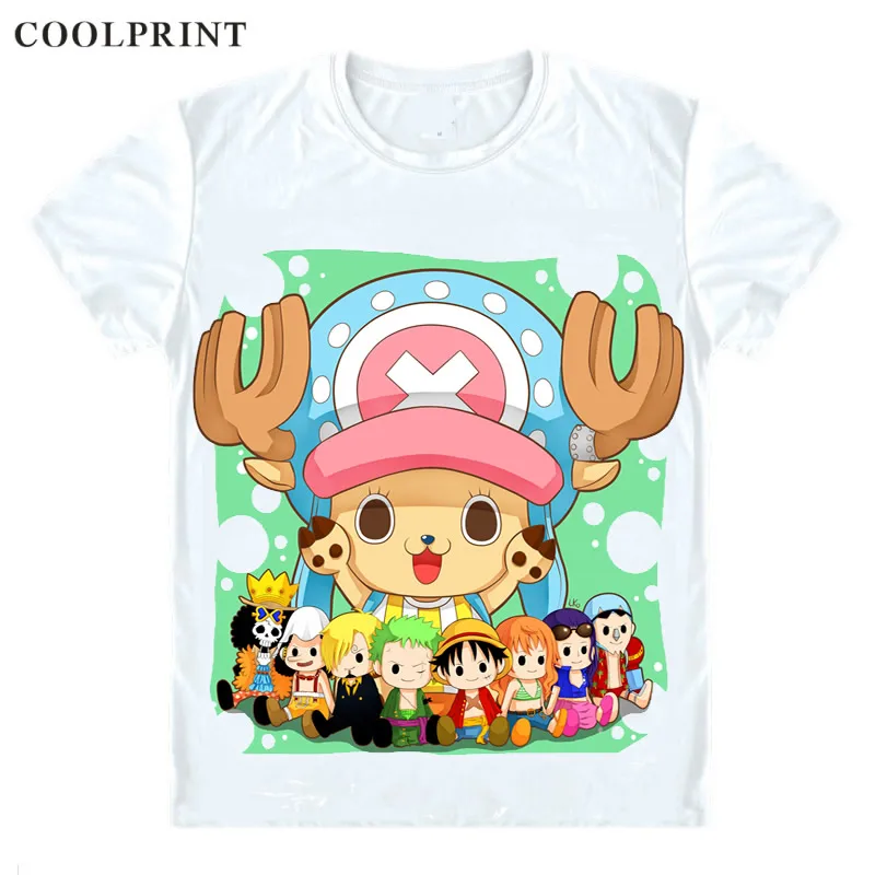 

COOLPRINT ONE PIECE T-Shirts Short Sleeve Shirt Anime Manga Straw Hat Pirates Tony Tony Chopper Cotton Candy Lover Cosplay Shirt