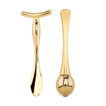 

2 Pcs/set Face Eye Ball and T-type Massager Slimming Face Anti-Wrinkle Remover Dark Circles Against Puffiness Massage