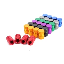 Estilo 4 Unids/set con Envases de Aluminio Universal Del Coche Auto Del Neumático Del Coche la Válvula de aire Caps Bicicleta de Ruedas de Neumático de La Motocicleta Válvula Del Neumático de polvo Cap