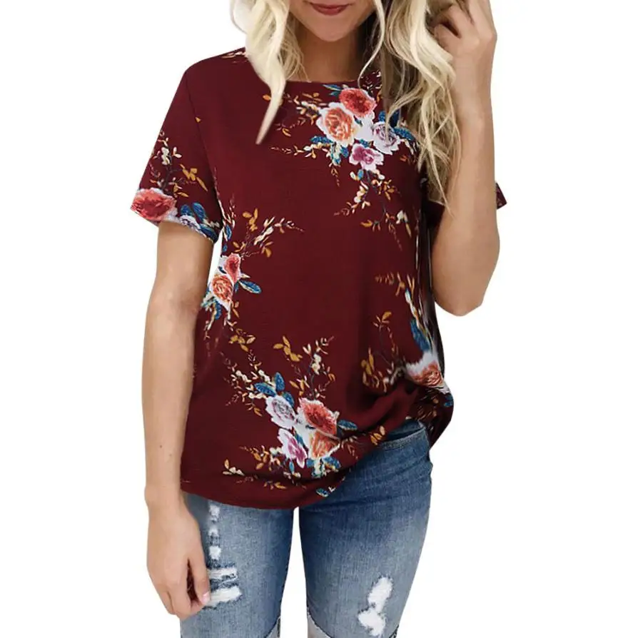Nueva mujeres Sexy blusa Casual elegante señora Tops verano Floral impresión dulce camisa suelta playa personalidad Ropa Mujer Blusas 40 P Nueva mujeres Sexy blusa Casual elegante señora Tops verano Floral impresión dulce camisa suelta playa personalidad Ropa Mujer Blusas 40 P