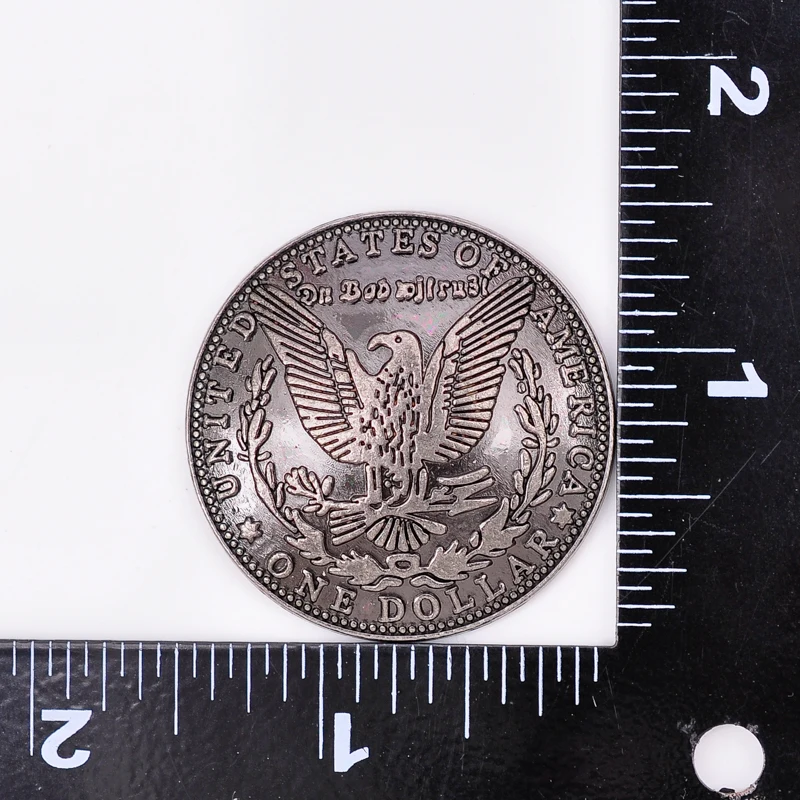 10 шт. 1-1/"(38X38 мм) античное серебро Morgan Head Eagle Dollar закручивающаяся задняя часть Реплика Conchos