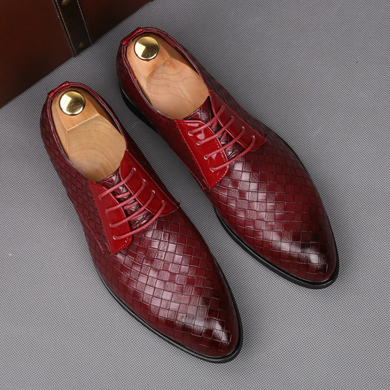 

Korean style mens casual business party wear breathable soft leather shoes pointed toe male shoe zapatos de hombre sneakers male