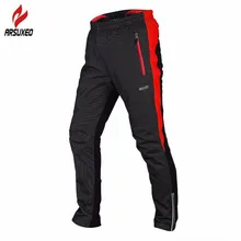 ARSUXEO осень, зима мужские для улицы и занятий спортом из флисовый ветронепроницаемые водонепроницаемые сохраняющие тепло брюки длинные брюки для велоспорта Одежда 3 цвета