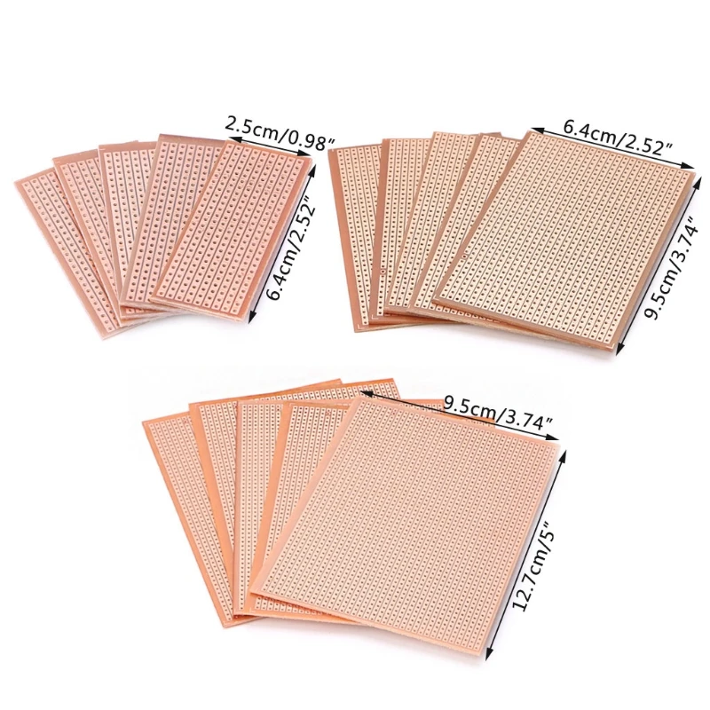 

5pcs Universal Bakelite Circuit Board DIY Prototype PCB Prototyping Track Plate High Quality