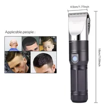 Kemei мощный триммер для волос из углеродистой стали USB перезаряжаемая электрическая бритва Мужская бритва для бороды электрическая машинка для стрижки волос 512