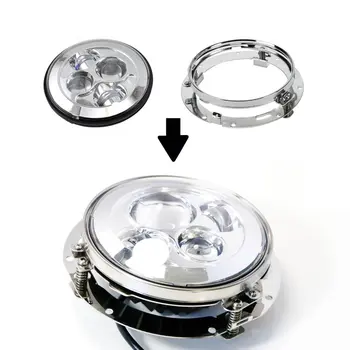 

Motorcycle Harley Parts 7 inch led Driving Lights headlight and Ring Extension Mounting Bracket for Harley Motorbike