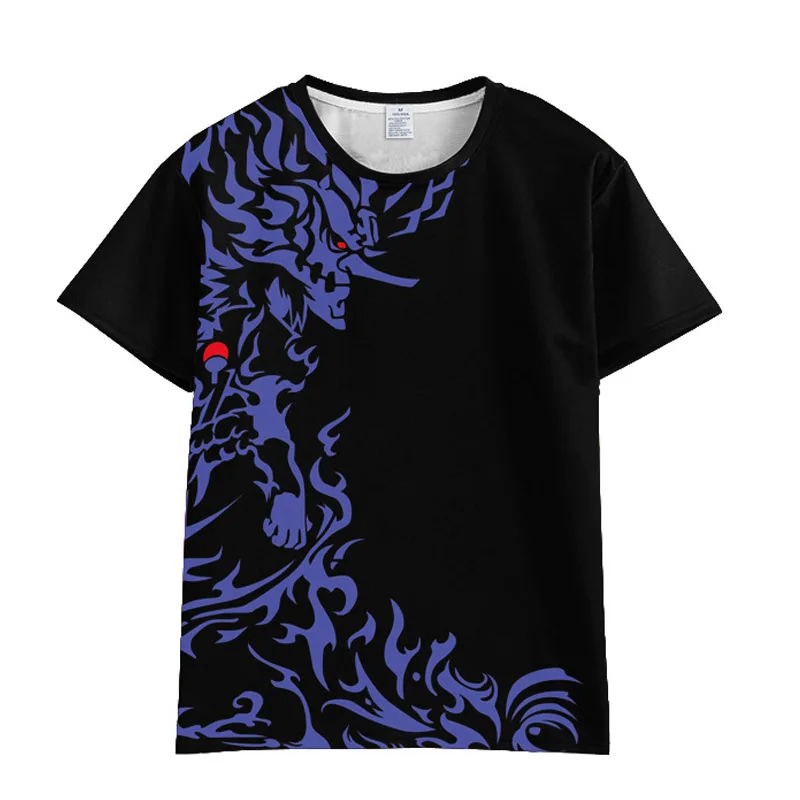 Cosroad Naruto Sasuke T Shirt Men and Women Cosplay T-shirts Costumes Clothes Short Sleeve Summer Tees Tops 1 (8)