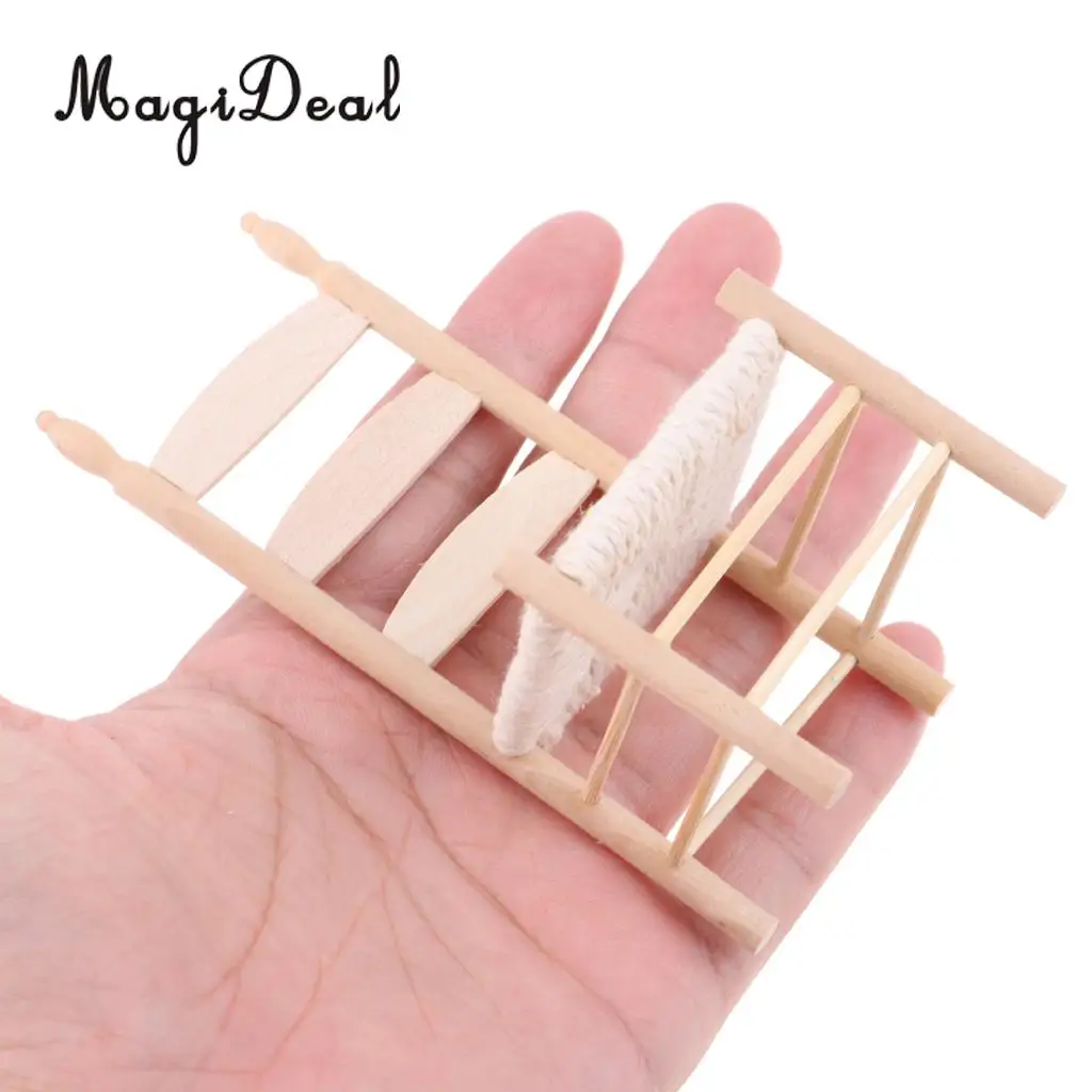 2pcs Mini Dining Table Chair Model for 1:12 Scale Dollhouse Miniature Living Room Furniture