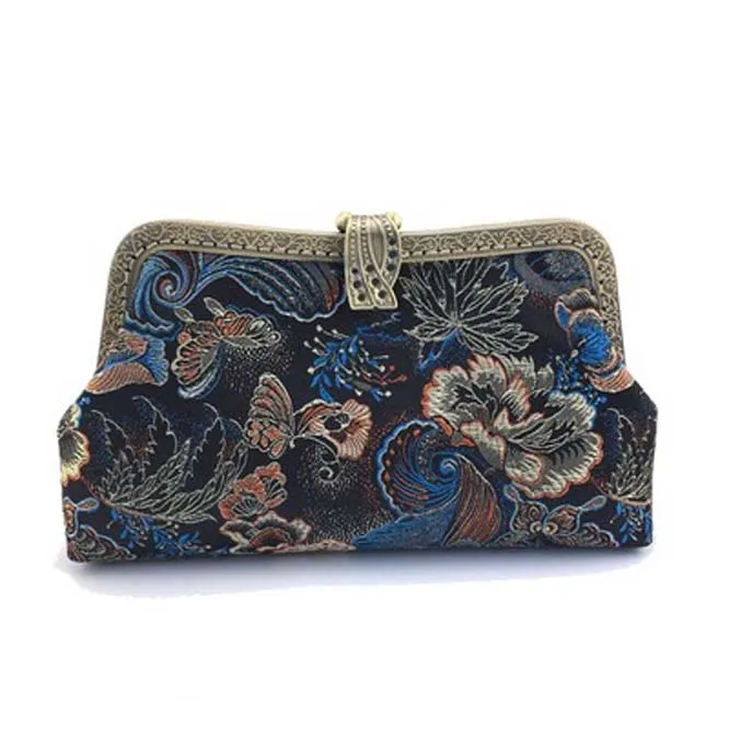 DIY Fabric Women Handbag Female Handmade Fabric Bag Material Pack Butterfly Japanese Wave Chinese red-crowned Crane Design