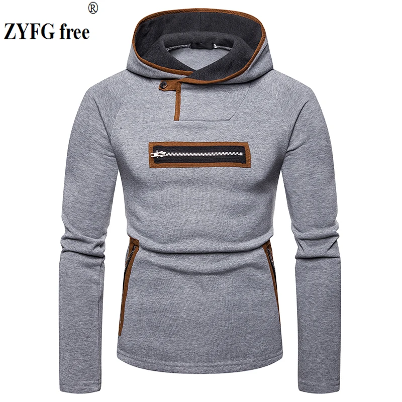 

2019 Men's Hoodies Sweatshirts Men spring Style Loose Hooded EU Large Size Clothing Sweatshirt for Men Hoody zipper design coat