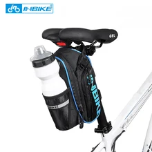 New Bicycle Saddle Bag With Water Bottle Pocket Waterproof MTB Bike Rear Bags Cycling Rear Seat Tail Bag Bike Accessories