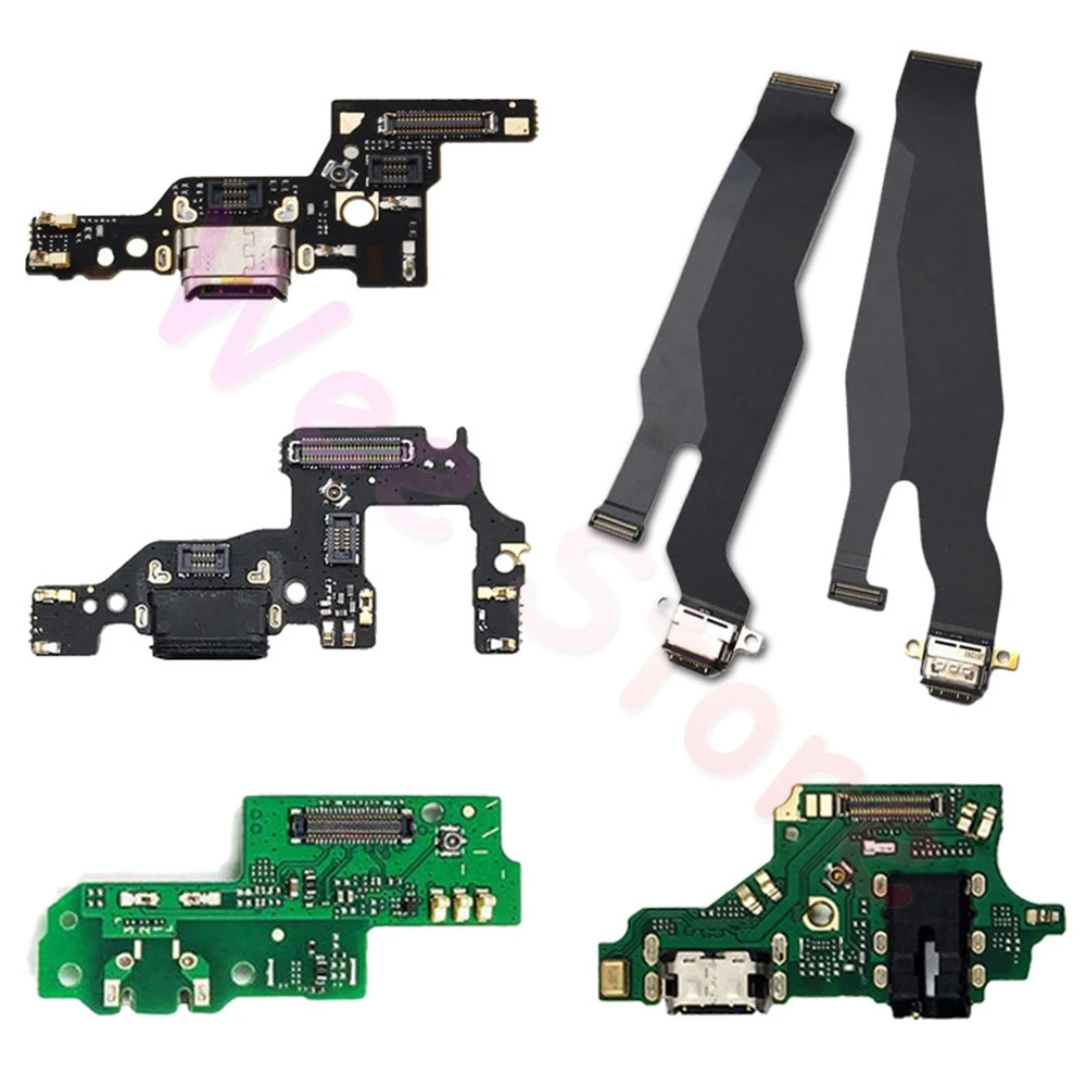 

USB Charging Port Charger Dock Connector Flex Cable For Huawei P8 P9 P10 P20 P30 Lite Plus Pro 2017 Original Phone Repair Parts