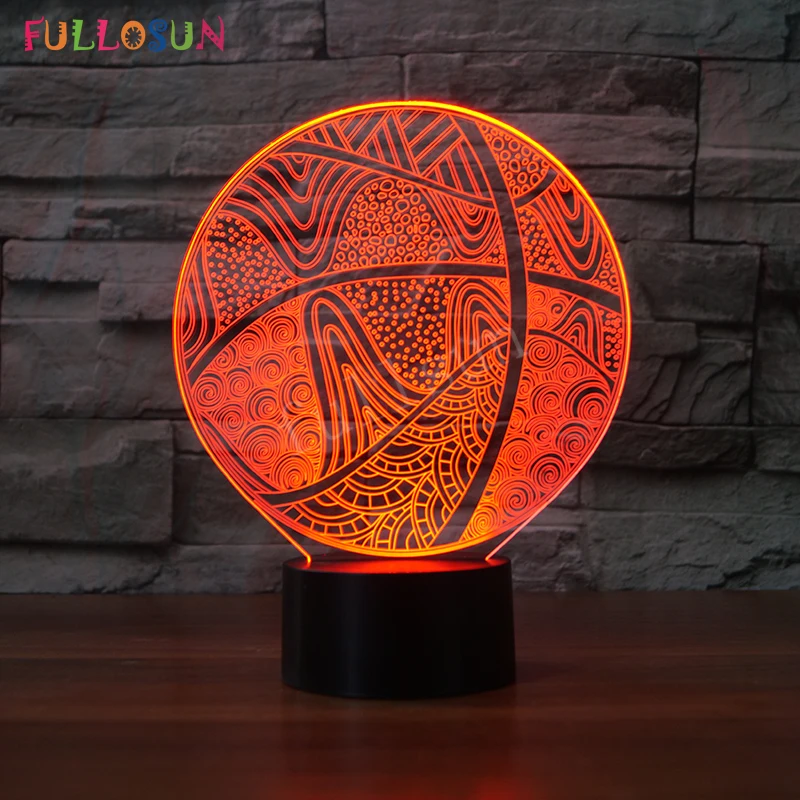 

3D LED Night Lights Basketball Lamp 7 Colors Light Decorative Lamp LED Desk Lamp for Children's Toy Gift
