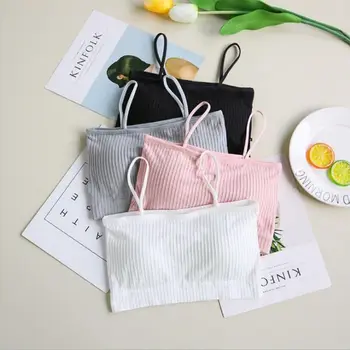 

Fashion Women Bralette Bra Cotton Underwear Bras For Women Wrapped Chest Female Bras Solid Free Size