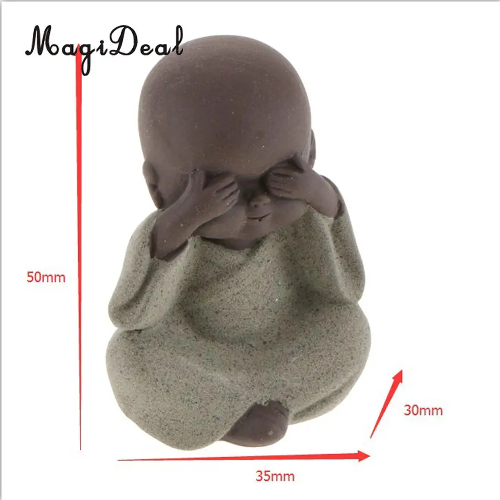 Chinese Kung Fu Tea Pet Little Buddha Monk Statue for Home Tea House Tea Party Decoration