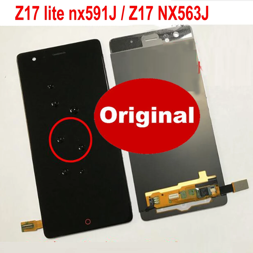 Лучший стеклянный датчик для zte Nubia Z17 NX563J/Z17 Lite NX591J ЖК-дисплей, сенсорная панель, дигитайзер экрана в сборе