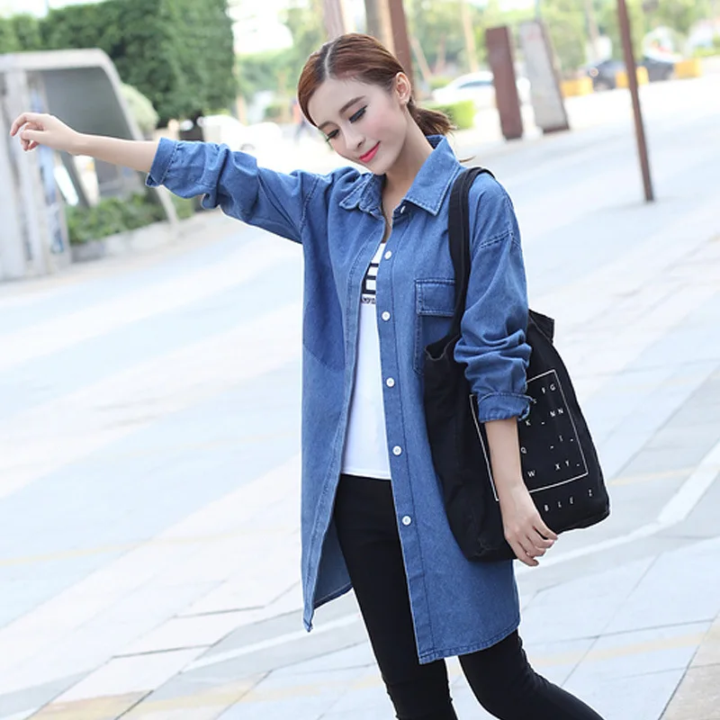 womens denim overshirt