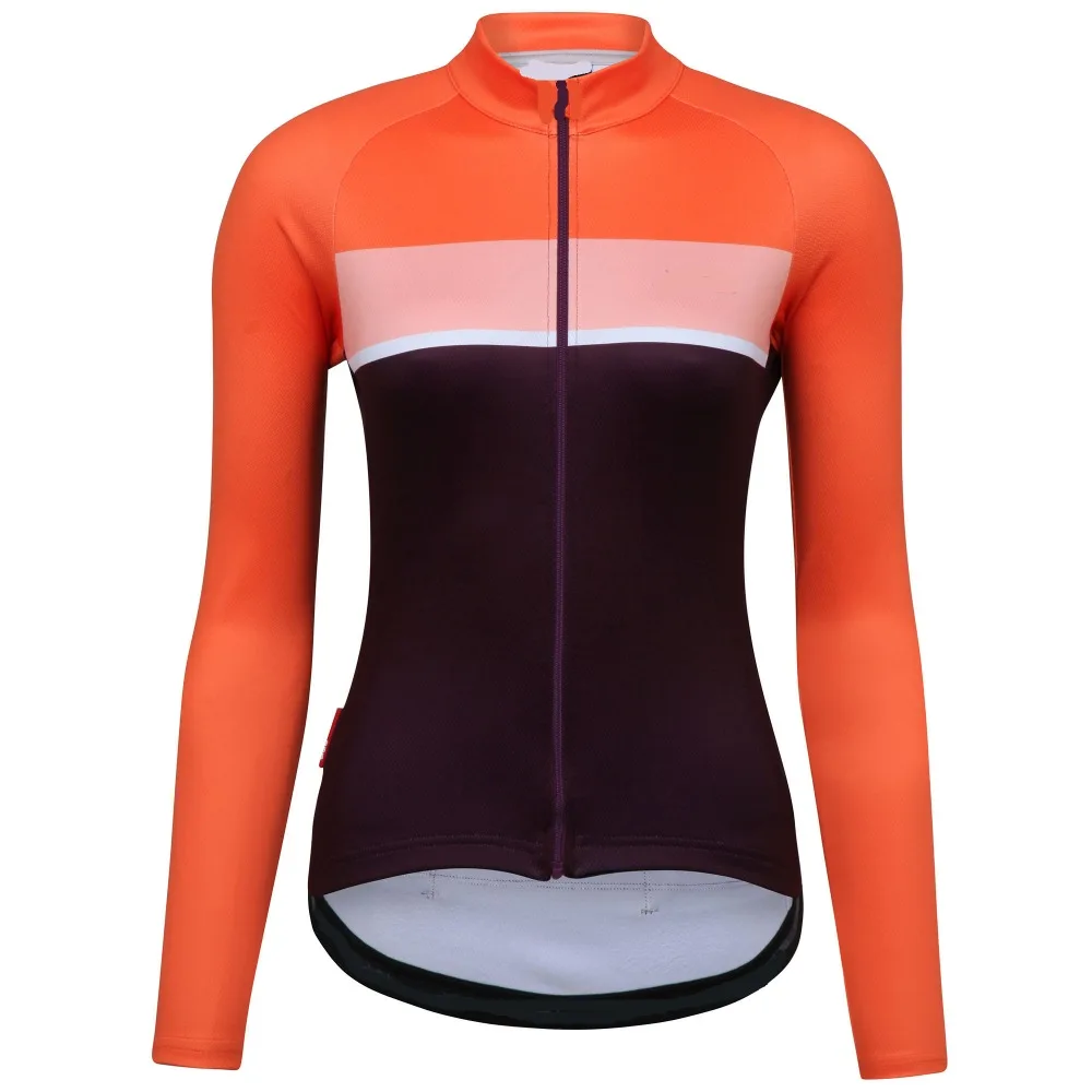 dhb-Classic-Women-s-Roubaix-Long-Sleeve-Jersey-Long-Sleeve-Jerseys-Orange-Burgundy-AW16-TW0345-3
