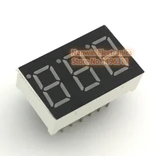 10 шт. 7 сегмент общий анод 3 Бит Цифровой Tube 0.3" 0.36in. Красный светодиодный Дисплей 7 segmentos светодиодный цифровой трубки