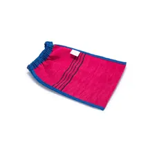 1 шт случайный цвет Душ Спа отшелушиватель двухсторонняя Ванна перчатка очищающий скраб для тела Mitt удаление ороговевшей кожи