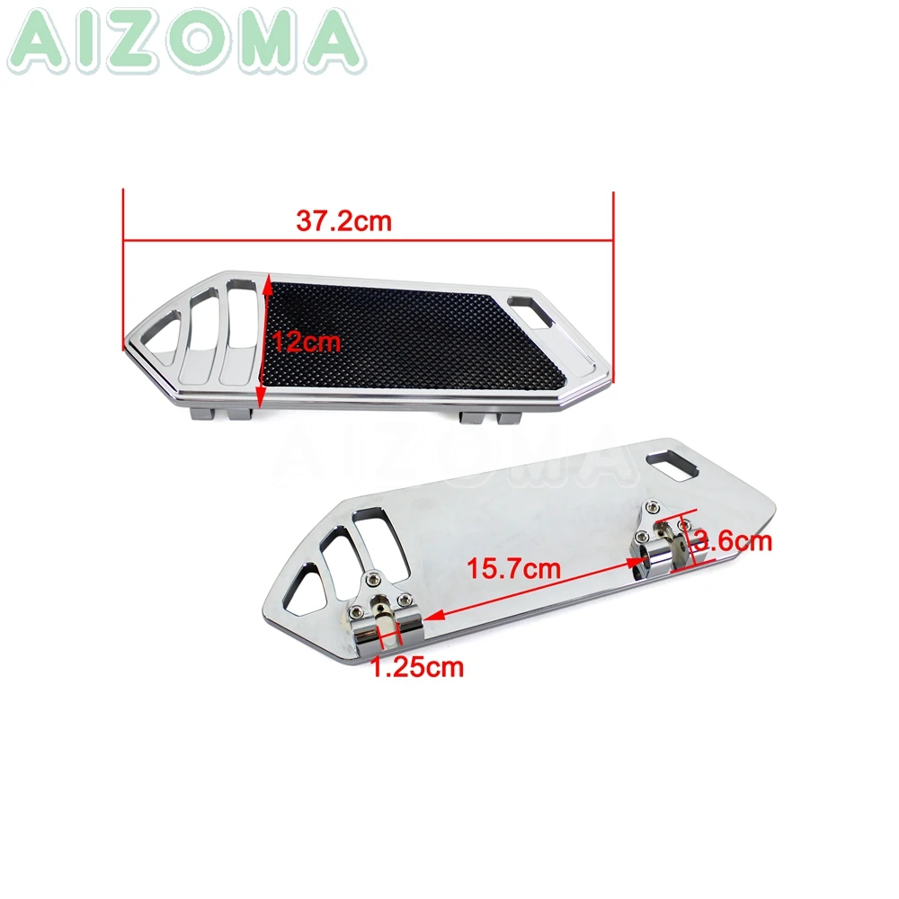 

2pcs Motorcycle Foot boards Rider & Driver Front Floorboards Pad For Harley Touring Road King Glide Softail 1984-2015 Footboard