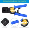 EZ RJ45 щипцы RJ45 обжимной инструмент ручной сетевой набор инструментов с EZ Cat5 Cat5e Cat6 Модульные вилки и 6,5 мм RJ45 соединительные крышки ► Фото 3/6