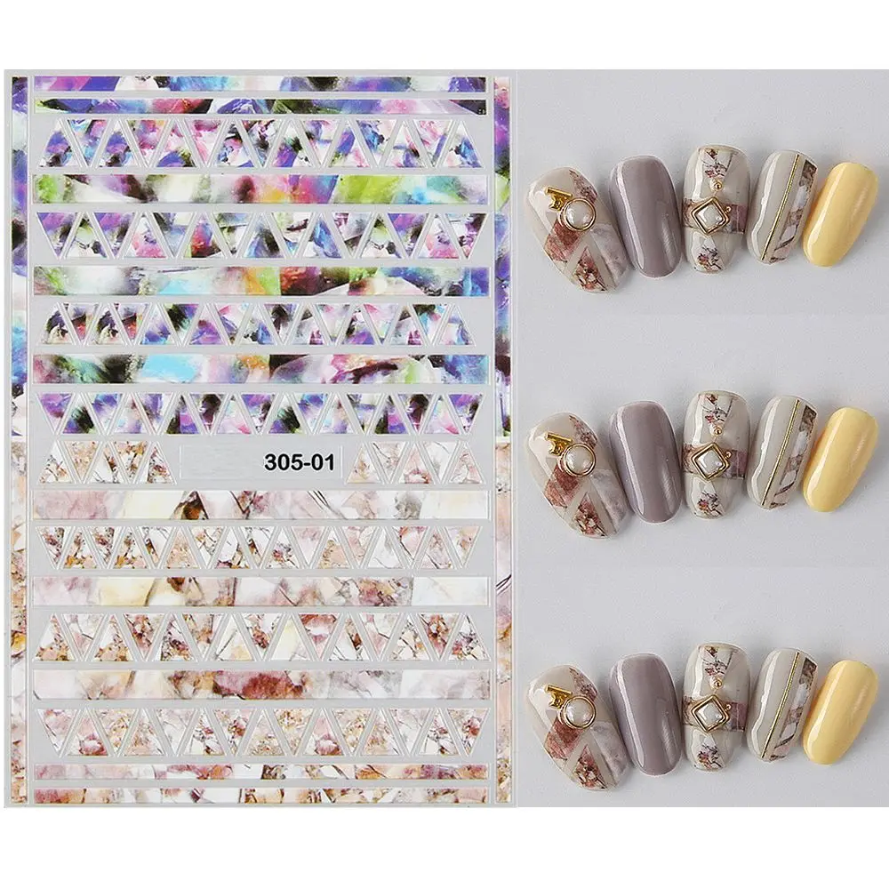 1 шт Змеиный стикеры 3D на ногти Nail Art мраморный камень сетка Леопард наклейки для ногтей японские аксессуары для ногтей для украшения ногтей