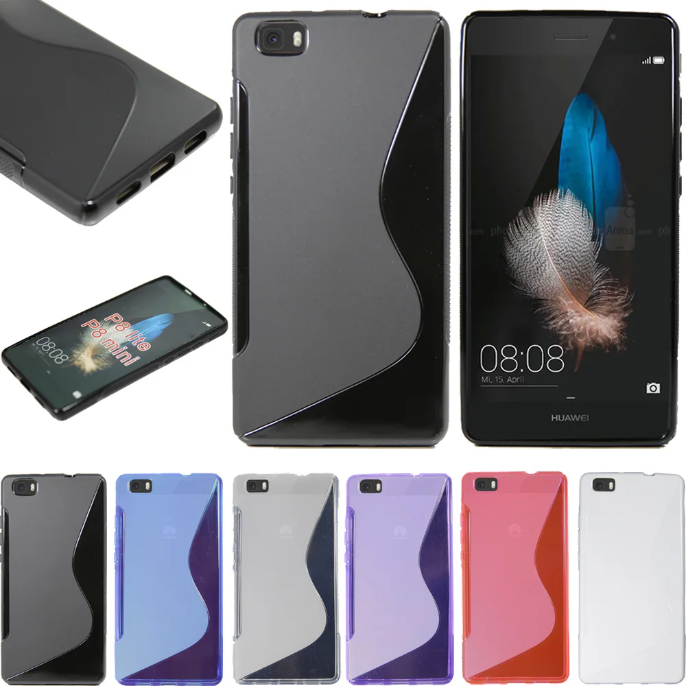Mix Color Flexible GEL TPU Rubber Case Cover Soft Skin For Huawei Ascend P8 Lite 5.0&quot | Мобильные телефоны и