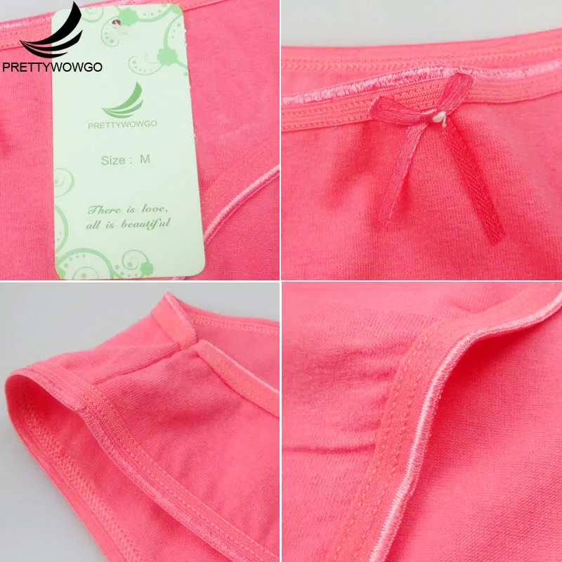 Prettywowgo 5 Pcs/lot New Arrival 2018 Women Comfortable Solid Color Cotton Women Low Rise Briefs Panties 6816 Prettywowgo 5 Pcs/lot New Arrival 2018 Women Comfortable Solid Color Cotton Women Low Rise Briefs Panties 6816