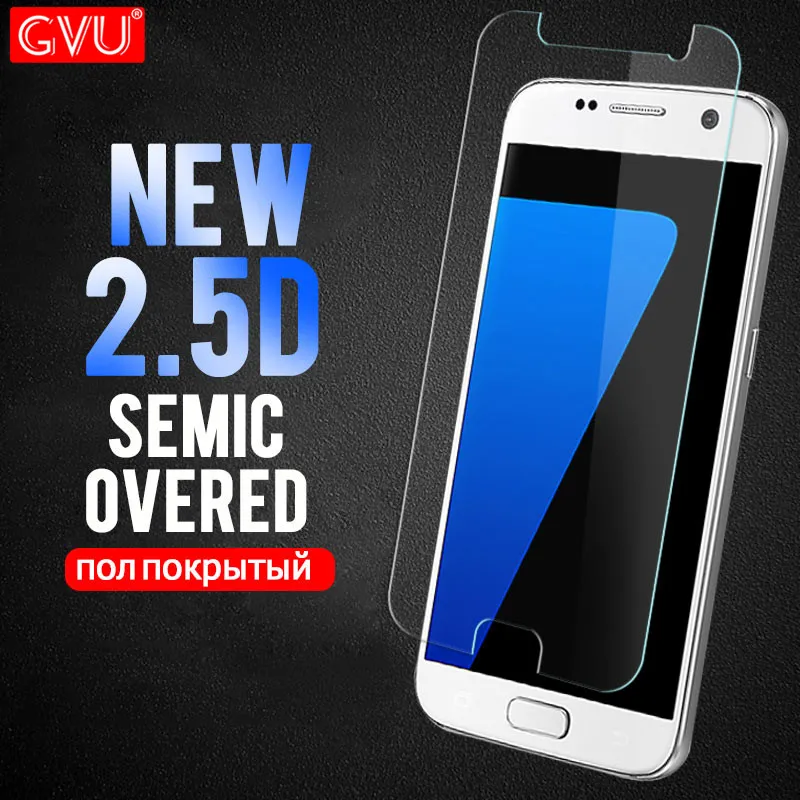 

GVU 2.5D Protective glass For Samsung Galaxy S6 S7 Tempered Glass Film For Samsung Galaxy S3 S4 S5 Mini S2 screen protector