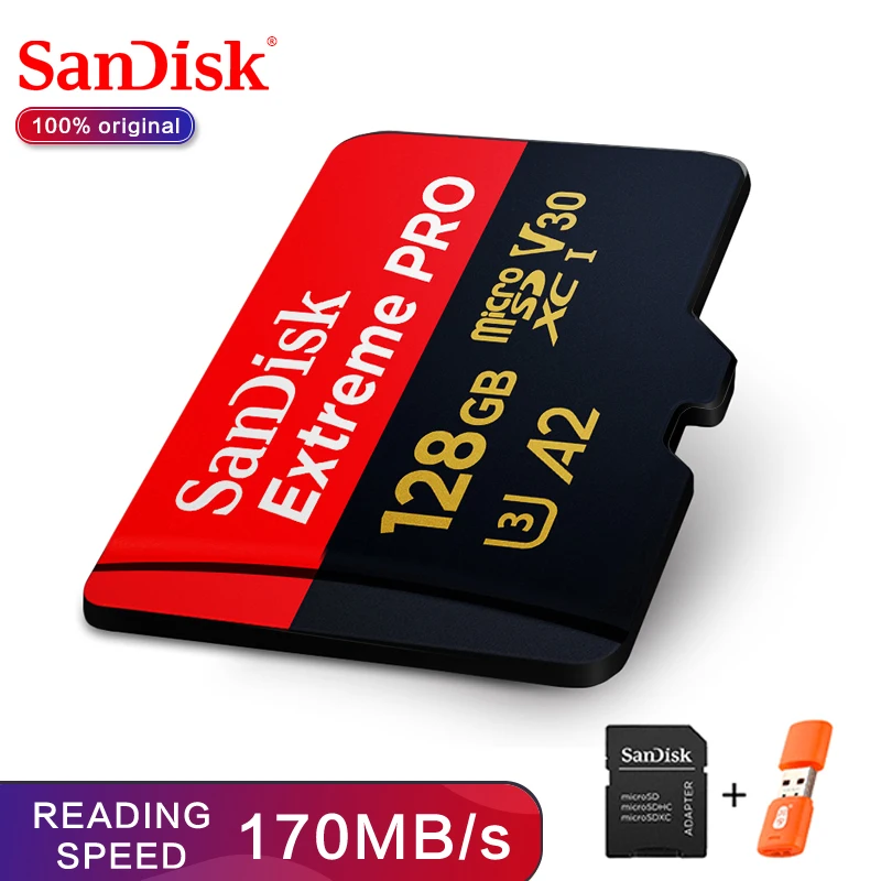 SanDisk 32GB EXTREME UHS-I tarjeta de memoria microSDHC con adaptador SD