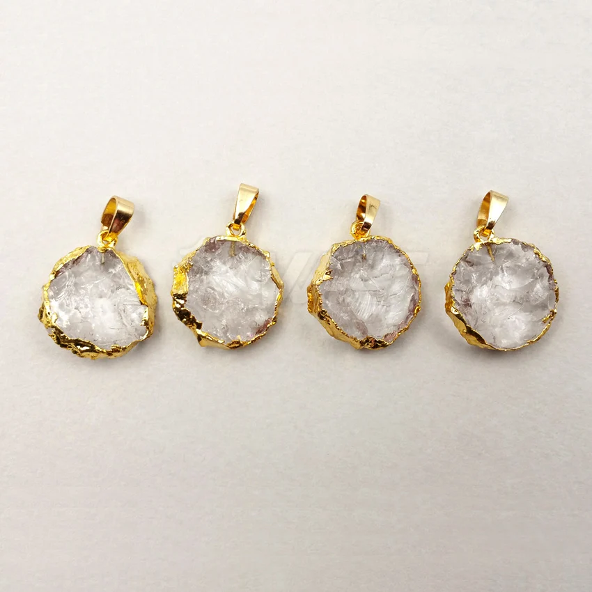 

WT-P1228 WKT Wholesale Popular Round Shape Exquisite Natural Stone Necklace Pendant Hot Sale Fashinable For Women Jewelry